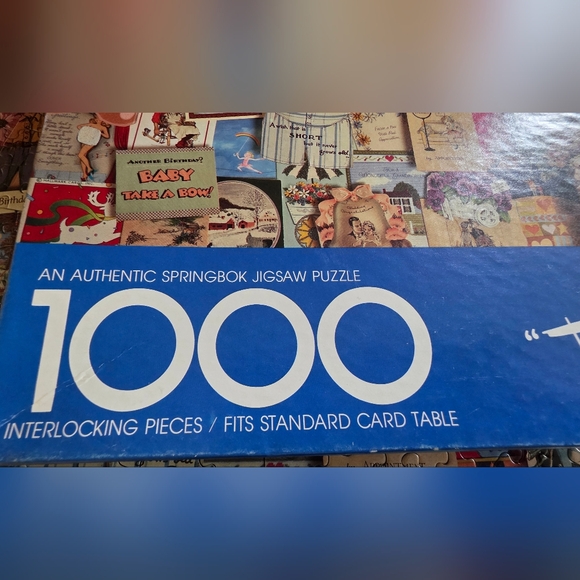 Vintage 1985 Springbok Hallmark Greeting Cards 1000 Piece Jigsaw Puzzle - EUC - Picture 5 of 7